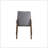 Walnut & Light Gray Finish 7Pcs Dining Room Set