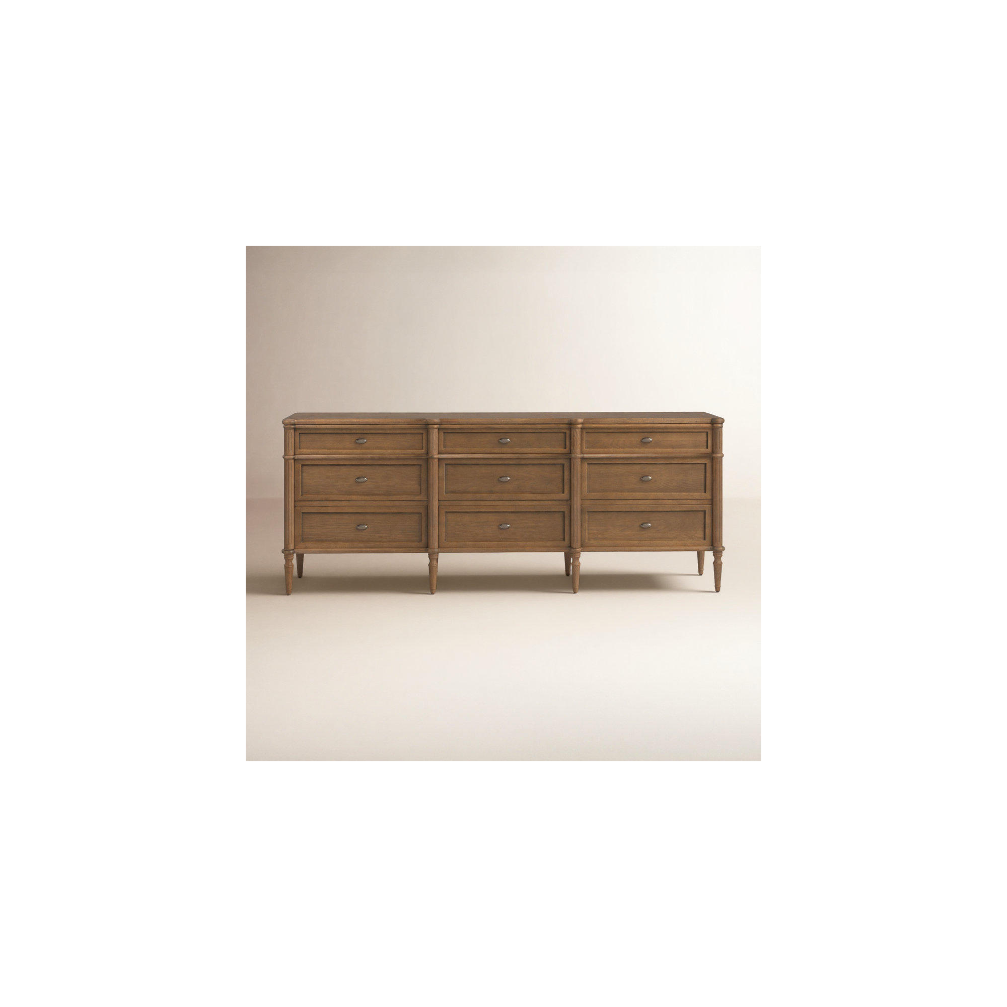 Susie 9 - Drawer Dresser, Toasted Oak