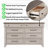 Ophelia & Co. Ken 6-Piece Bedroom Set with Touch LED Lighting, Weathered Dusty-taupe Finish-1410432983