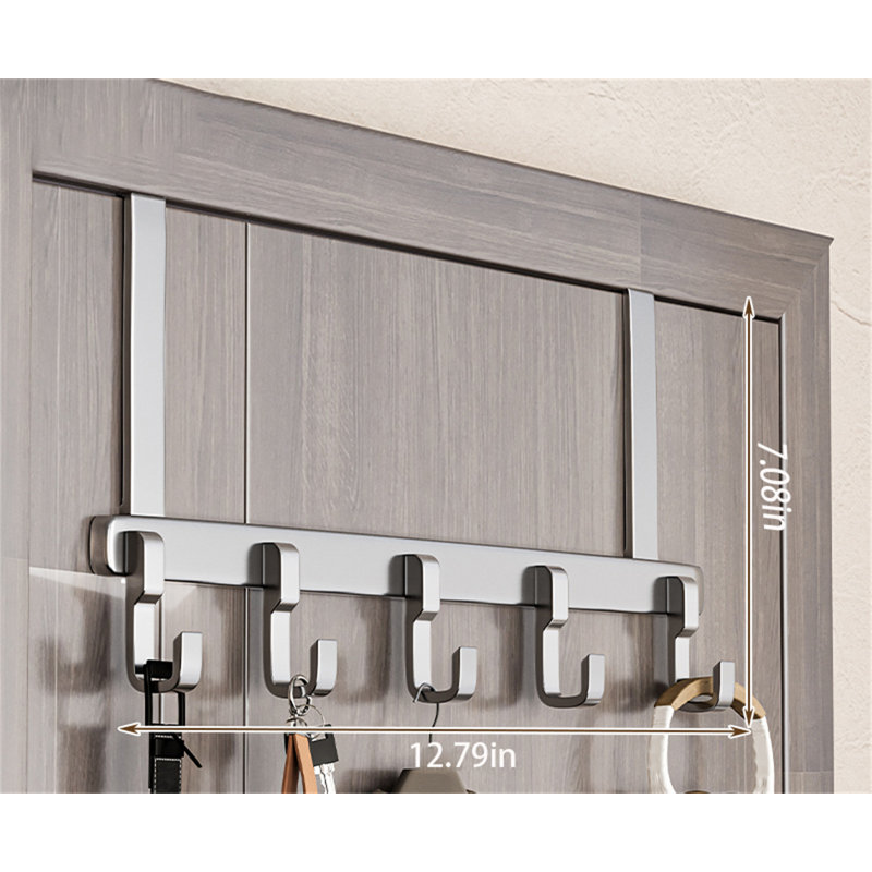 Porte-crochet en alliage d'aluminium au-dessus de la porte