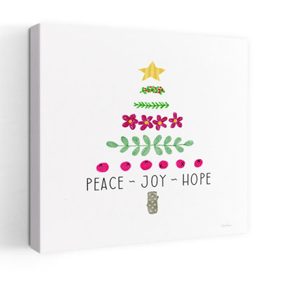Arbre de Noël Peace Joy Hope