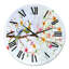 Petit oiseau sur une branche en fleurs - Horloge murale traditionnelle-60282319
