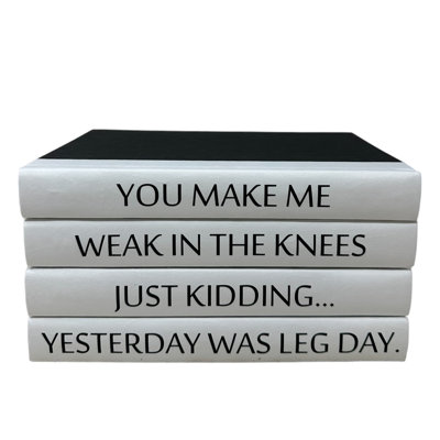 Quote Entertainment Decorative Book