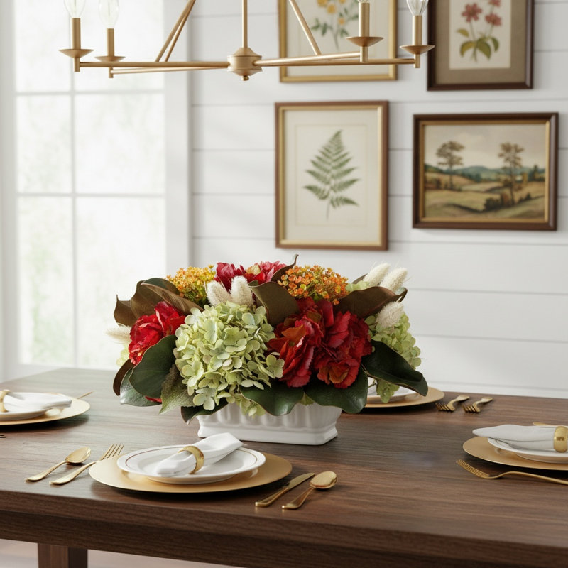 Hangah Fall Hydrangea Centerpiece