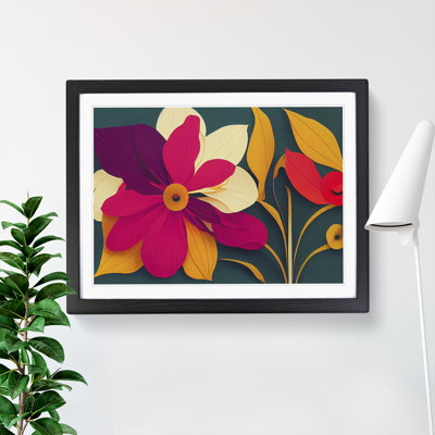 Irresistible Modern Flowers - Single Picture Frame Print