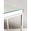 Siems Glass Top Frame End Table