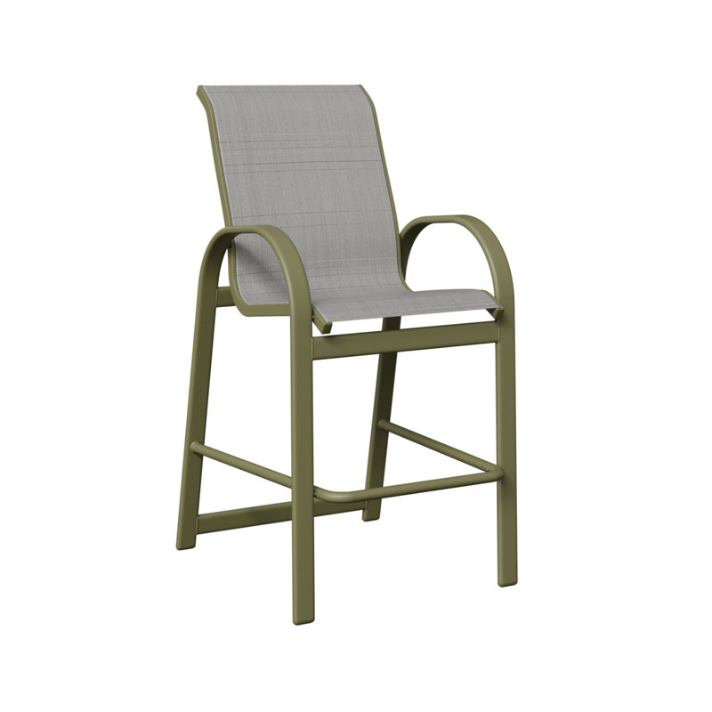 Fauteuil de bar berlinois Berlin Gardens, Charm platine, Vert sauge