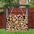 Spacious Outdoor Firewood Rack For Efficient Wood Storage And Protection-112357685