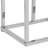 High Gloss White Side Table - C Table Coffee Table - Bed Side Table - Snack Table - Under Sofa Table - End Tables Living Room Chrome Metallic Frame (40D x 30W x 66H)