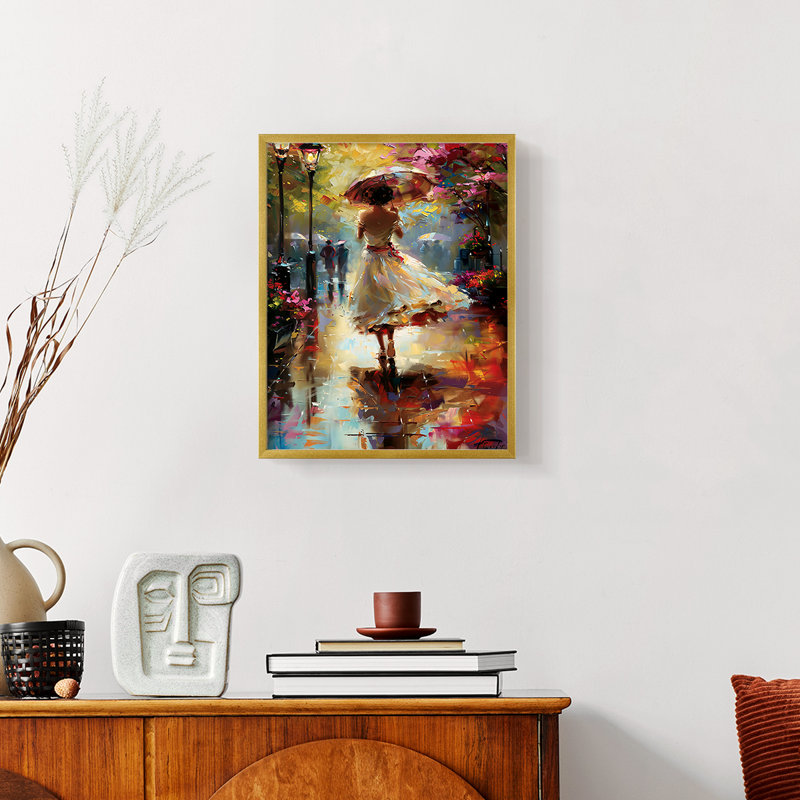 WOMEN-CCXLIV - Reproduction d'art encadrée de qualité supérieure - prête à être accrochée