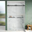 Porte de douche coulissante sans cadre, 76 x 48 po, 3 couleurs, chrome, noir, or brossé-120145147