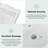 Gaomon 18'' Vitreous China Rectangular Bathroom Sink