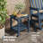 Poly Lumber Rocking Chair Outdoor Set of 2 with Side Table - Fauteuil Bercant HDPE High Back Porch Rocker Chairs for Adults - All Weather Resistant Furniture for Patio-524176754