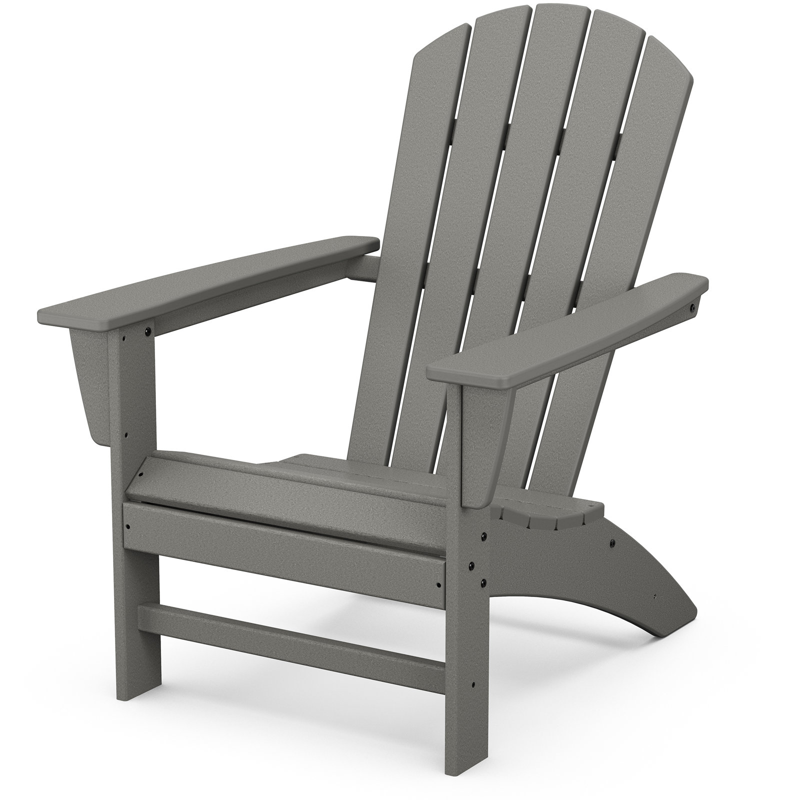 POLYWOOD® Nautical Adirondack Chair, Slate Gray