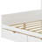 Full Size Wooden L-Shape Daybed With Seven Storage Cabinets And Two Storage Drawers
