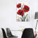Red Poppy Fresco I by Tim OToole - Wrapped Canvas Print