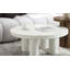 Table basse ronde Loanna Finish avec plateau robuste et design moderne pour les espaces de vie contemporains