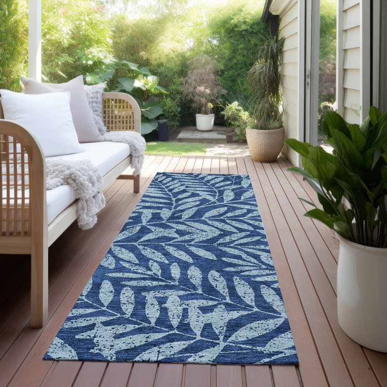 Lamanna Washable Floral Indoor / Outdoor Rug