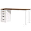 Bureau d'ordinateur à 5 tiroirs, bureau à domicile rustique brun de 47 pouces avec rangement, bureau d'ordinateur simple et moderne, table d'écriture pour petits espaces-553957418