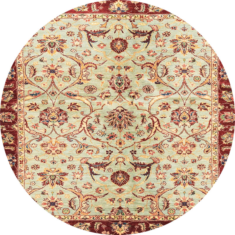 Abstract Indoor Rug, Round 7'