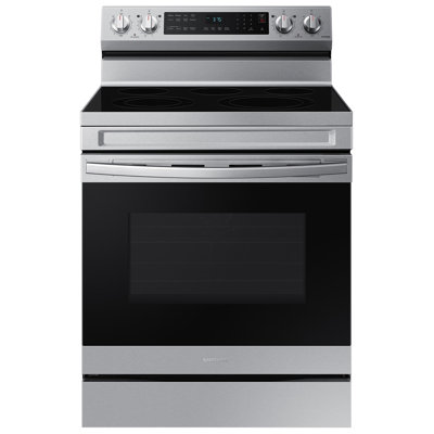 Samsung Smart Freestanding ENERGY STAR Certified Electric Range 6.3 cu. ft. in Stainless Steel with Air Fry -  NE63D6511SR/AA