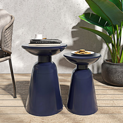Ensemble de tables d'appoint d'extérieur