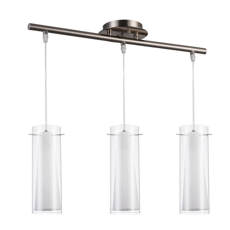 Luminaire suspendu linéaire à 3 lumières pour îlot de cuisine Bark