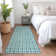 Premium Machine Washable Prisco Teal Rug