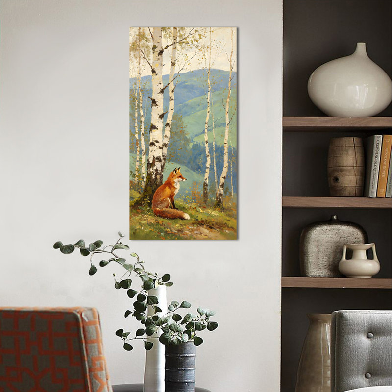 Art mural sur toile de bouleau vertical, 20 po x 40 po, Birch Tree Artwork - 22