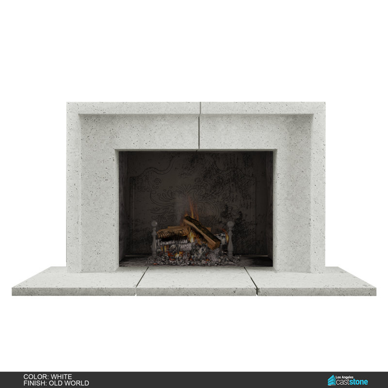 Sevana Fireplace Surround, Old World White