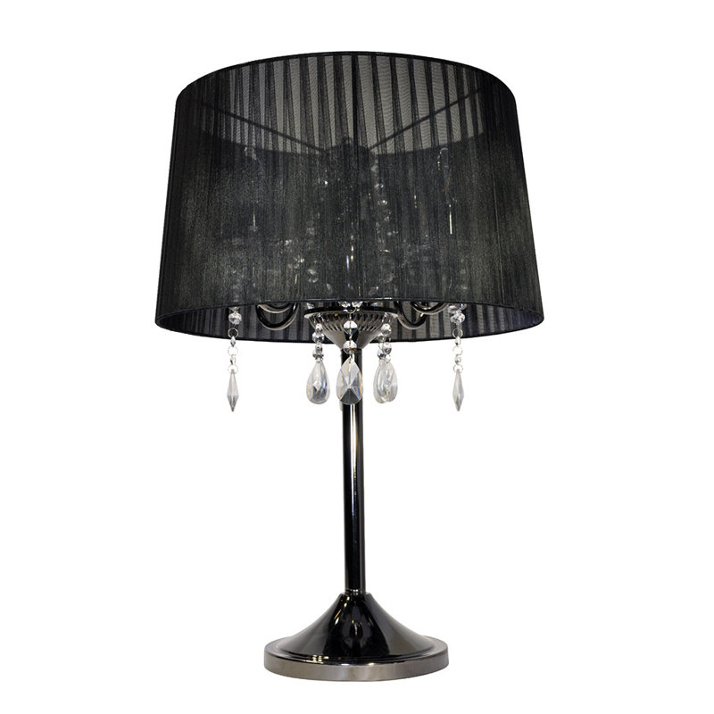 Cali Metal Table Lamp, Black