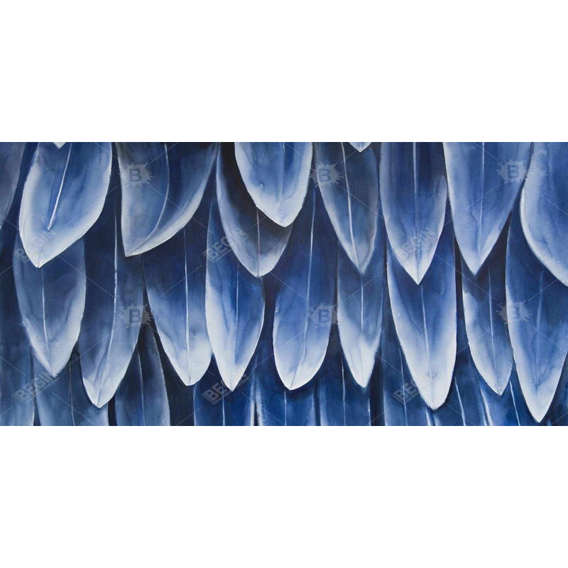 Plumage blue - 15.75"x31.50" Desk mat