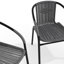 Ensemble de 2 chaises de restaurant Arthor Rattan-667174577