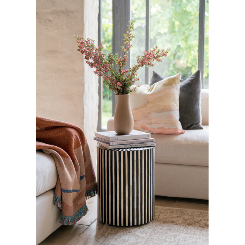 Solid + Manufactured Wood Accent Stool