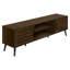 Meuble télé, console de 72 po, meuble multimédia, meuble de rangement, salon, chambre à coucher, stratifié, pieds en bois, transitionnel