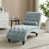 Velours bleu brume