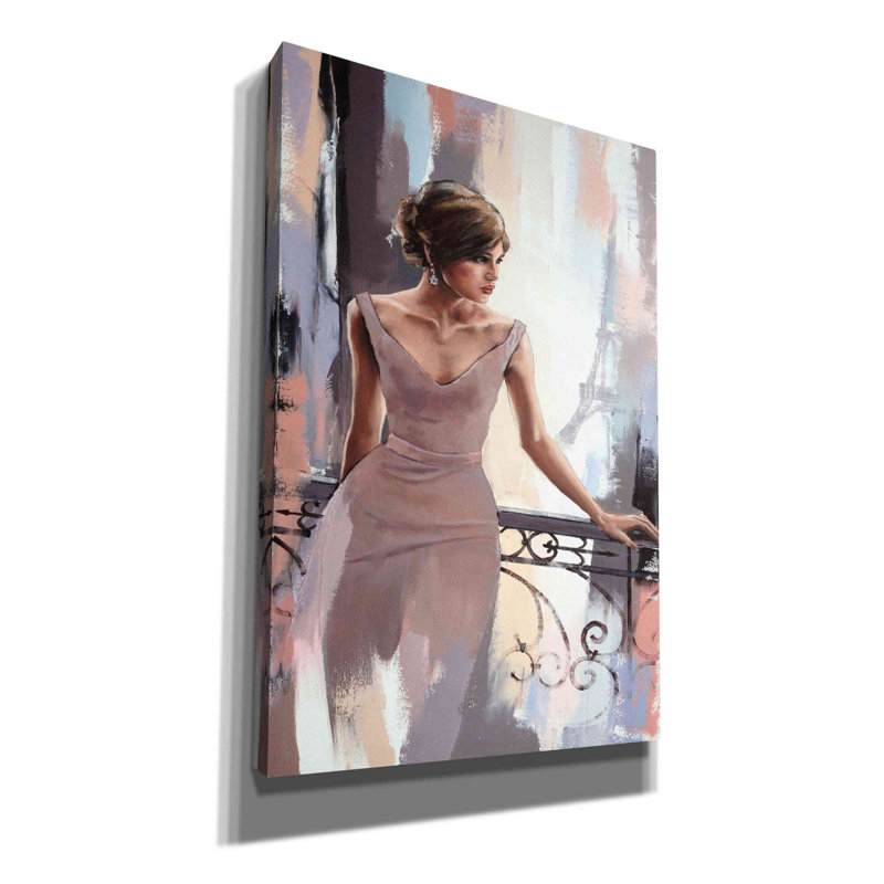 «Evening in Paris» par Alexander Gunin, art mural sur toile, H 60 po x l 40po x P 1,5 po