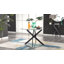 Tierra Luxury Metal and Glass Round Dining Table - Modern Statement Design-88900952-89016008
