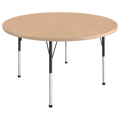 Round T-Mold Adjustable Height Activity Table