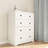 Chest Of Drawer With 5 Drawers White Color Farm Door