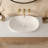 Ruvati 15.87 " Oval Bathroom Sink and Overflow Hole