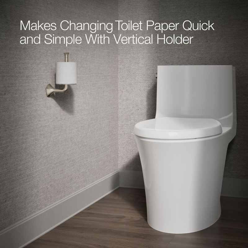 Occasion Vertical Toilet Paper Holder, Vibrant Brushed Bronze