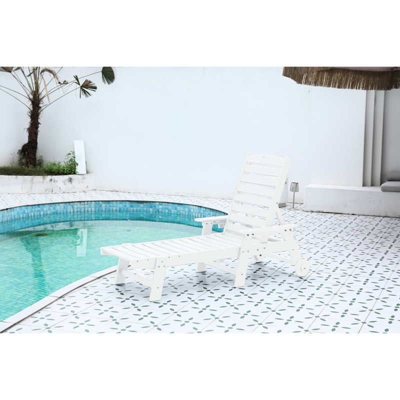 5 chaises d'extérieur avec porte-gobelet et roulettes de détente à 5 niveaux faciles à déplacer