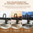 Willow Single-Handle Pull Down Sprayer Kitchen Faucet with Infrared Sensor, Soap Dispenser and Deck Plate-76655480