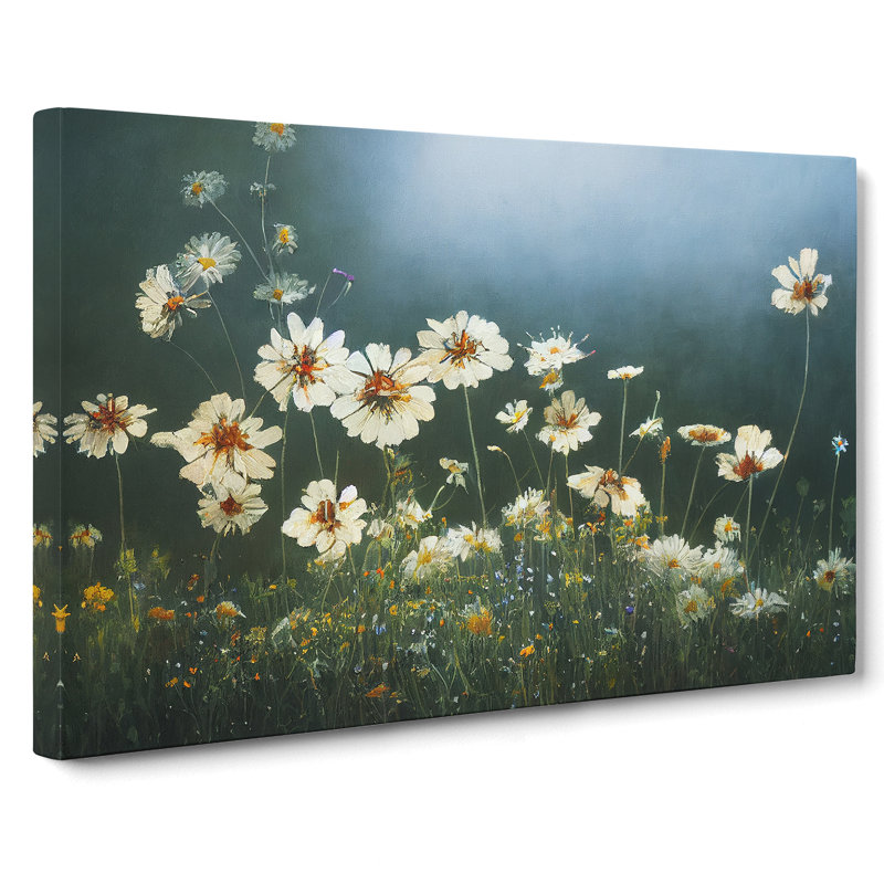 Otherworldly Wildflowers Floral - Wrapped Canvas, 35cm H x 50cm W x 3cm D