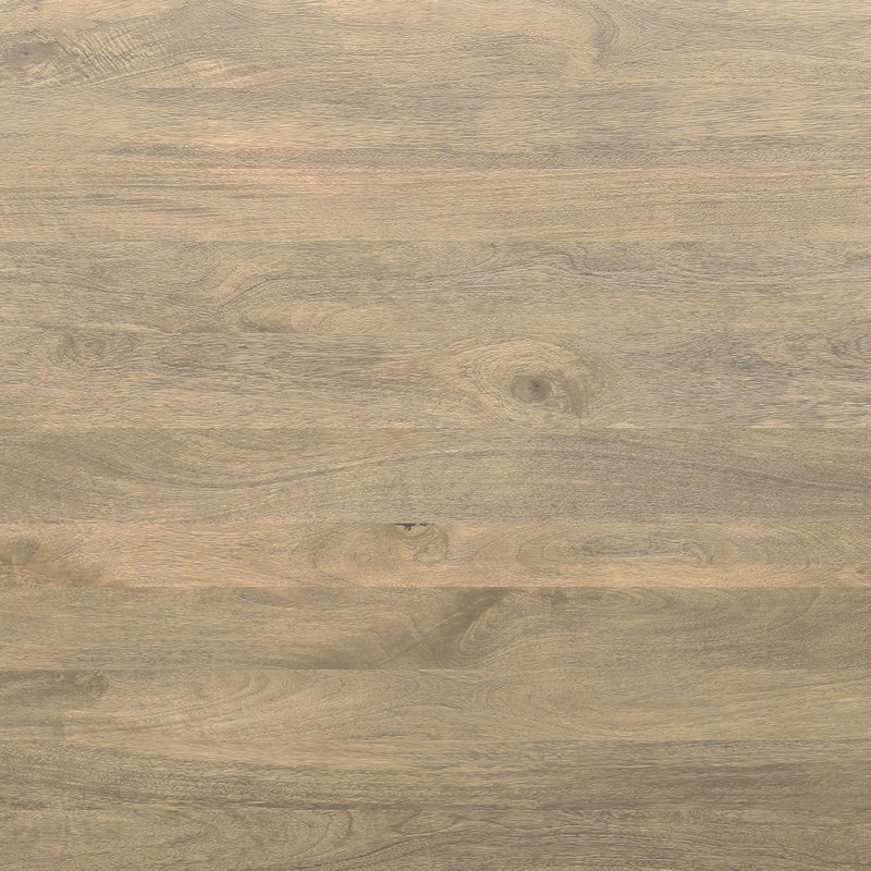 Table de salle à manger de style campagnard moderne en bois de manguier massif l 72 po Whitley, Gris délavé