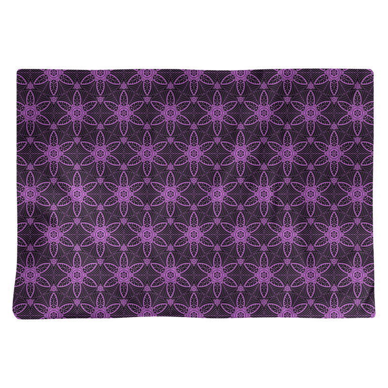 Napperon en coton 18 po classique Circles, Mauve