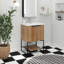 Meuble-lavabo simple 24 po avec plateau en résine Babbin-1796956048