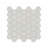 12" x 12" Oriental White Honed Marble Honeycomb Mosaic Wall & Floor Tile-49709761