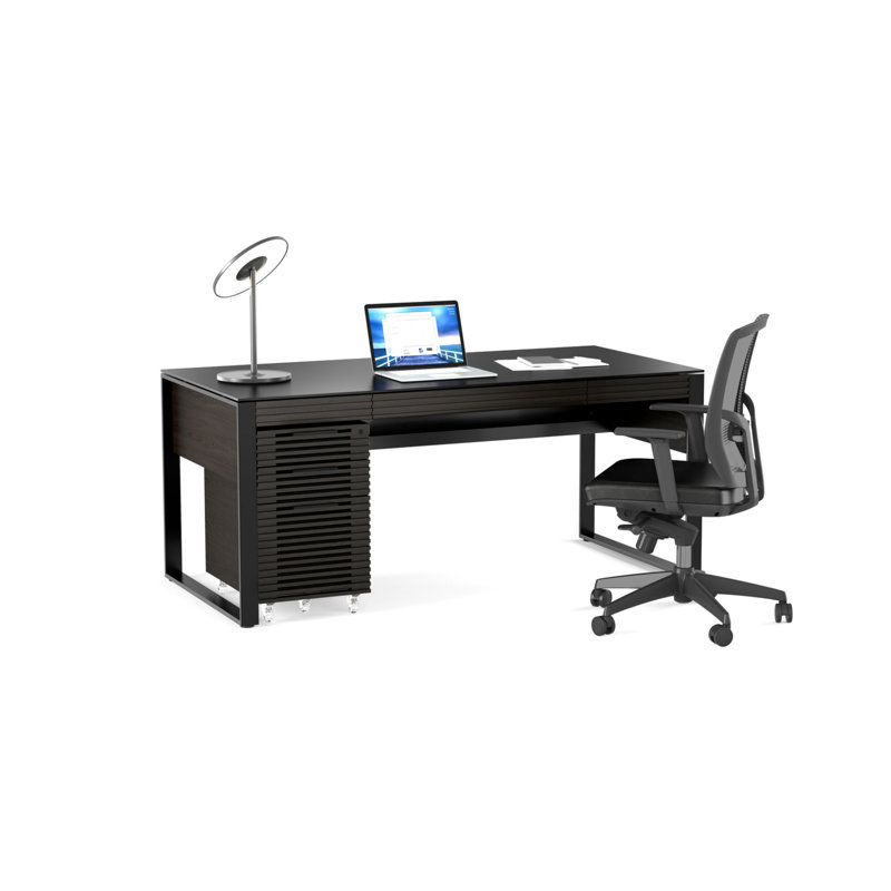 Corridor Office 3-Drawer Vertical Filing Cabinet, Charcoal